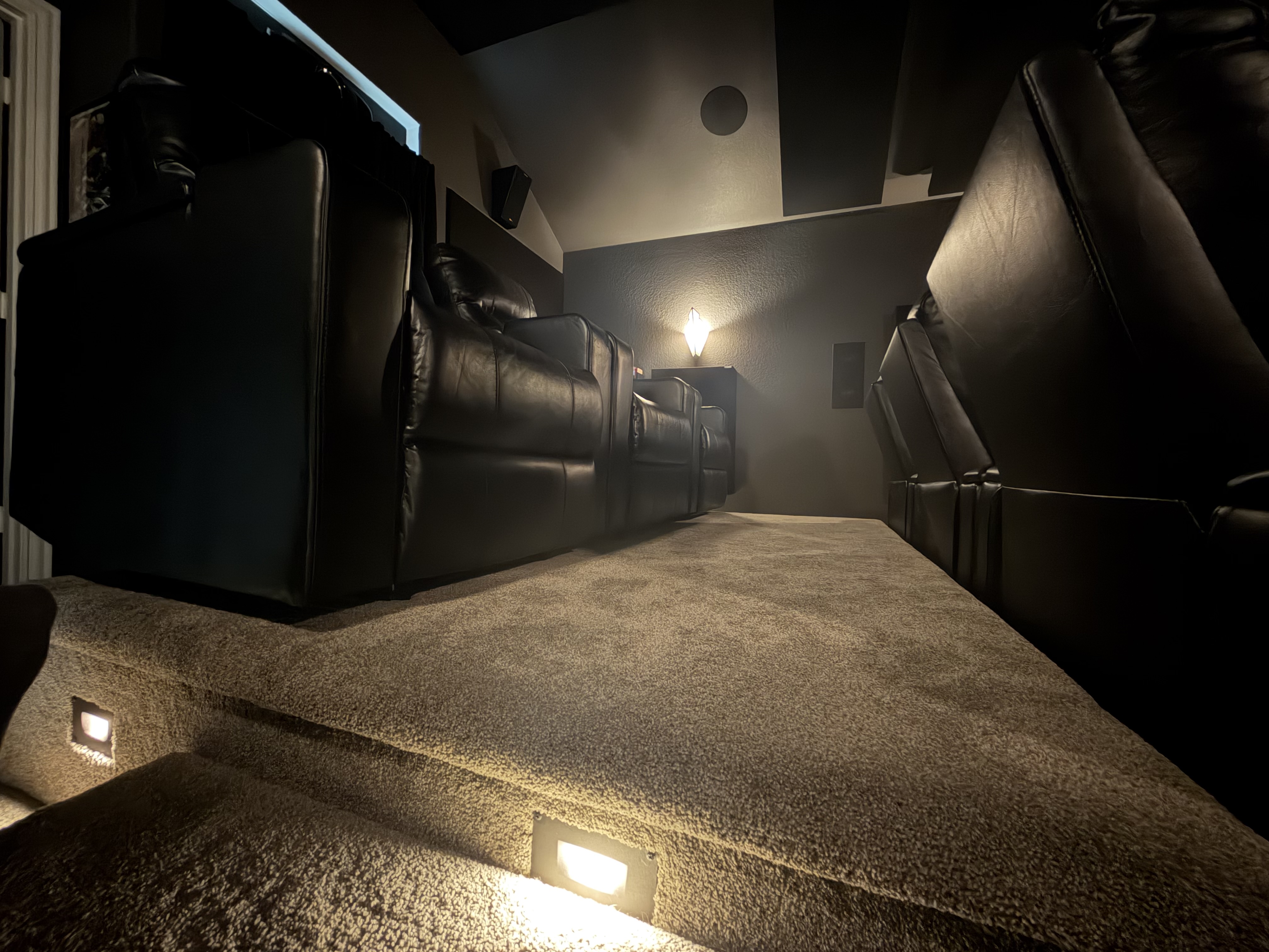 Theater riser and aisle